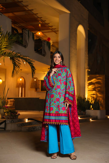 Alkaram Studio SS-18-24 Blue Spring Summer Collection Online Shopping